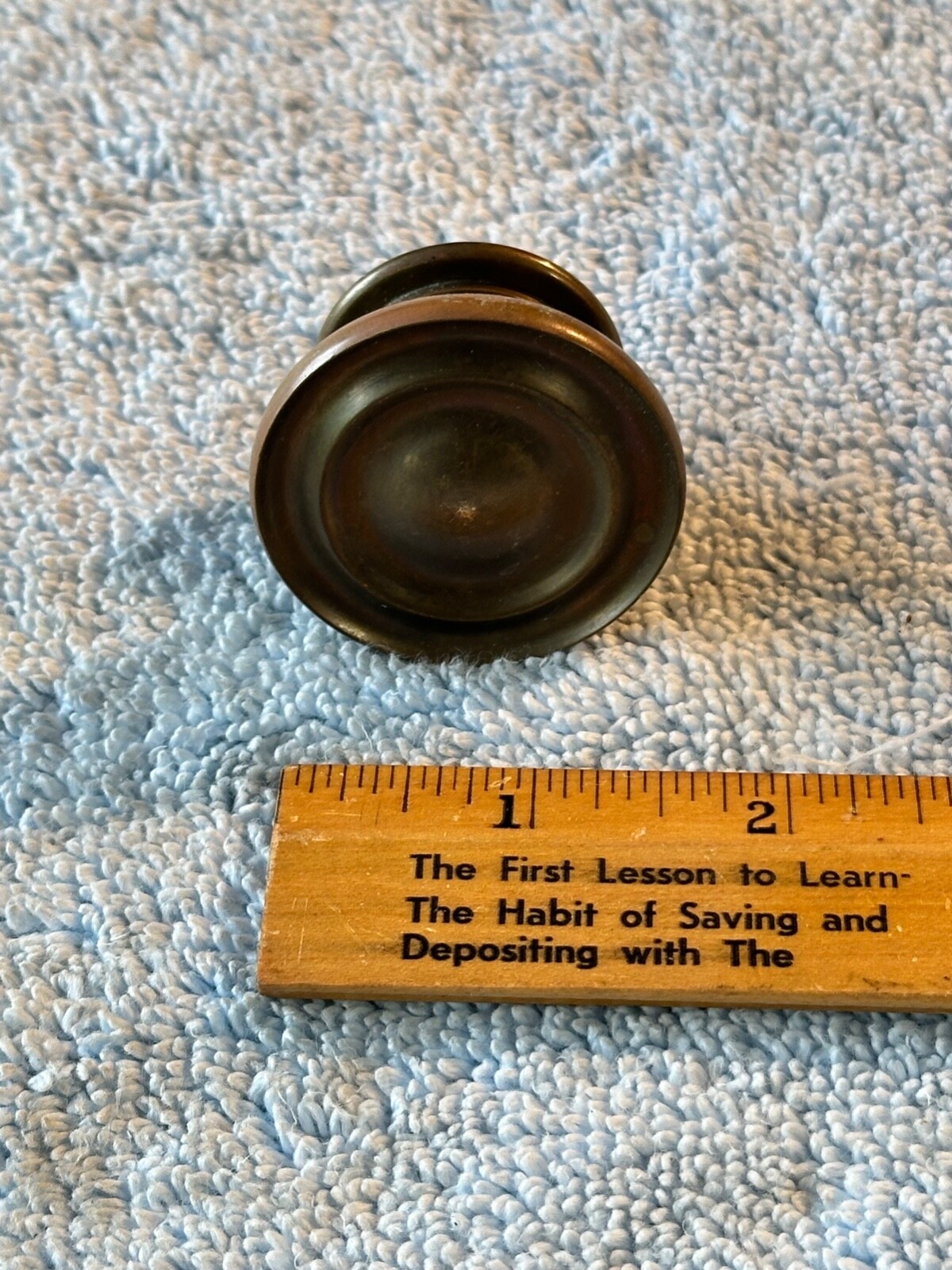Heavy Duty Solid Brass 1 3/4″ Round Drawer Pull Knob Cabinet Hardware Vintage