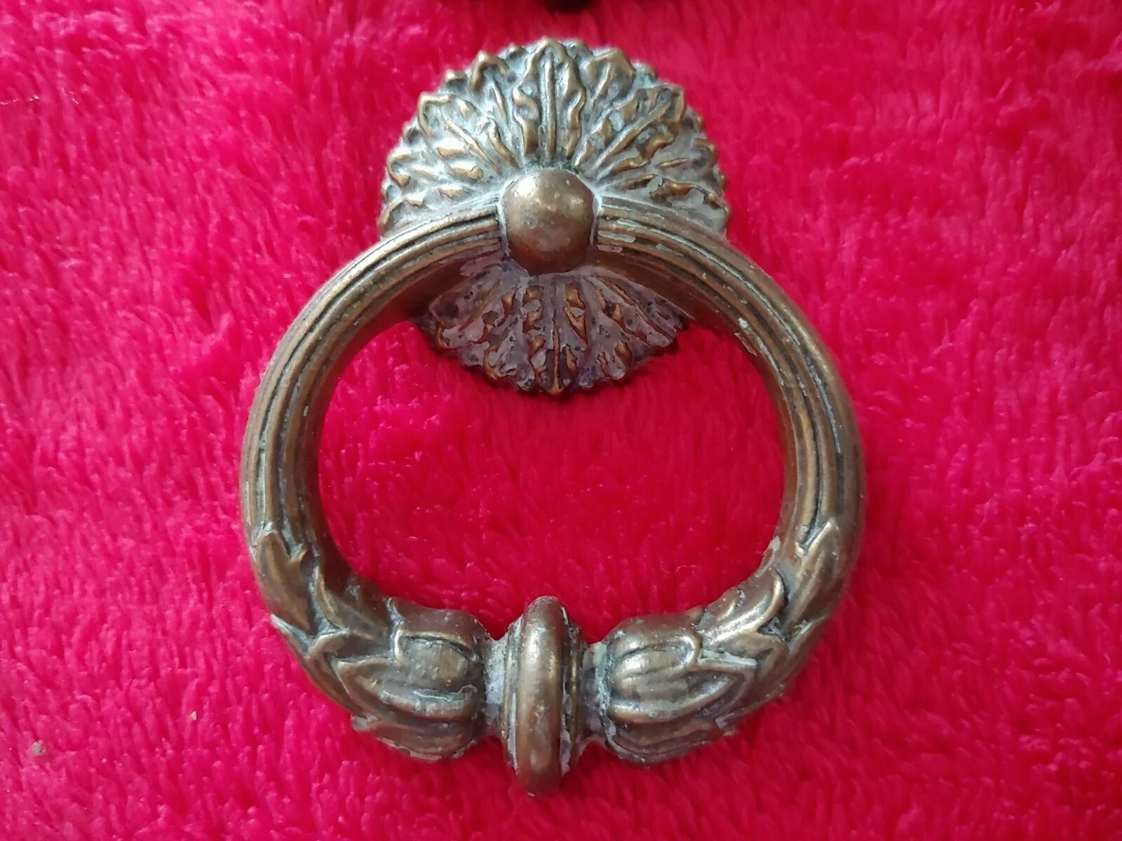VTG ANTIQUED HEAVY METAL FURNITURE PULLS🔆10 PCS CLASSIC DROP LOOP ORIGINAL USED