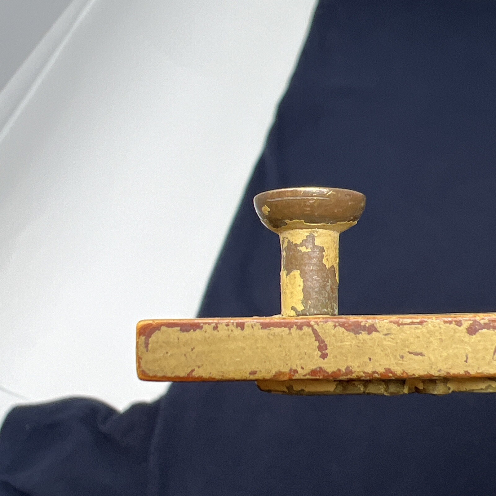 Antique Bakelite And Brass Drawer Pull