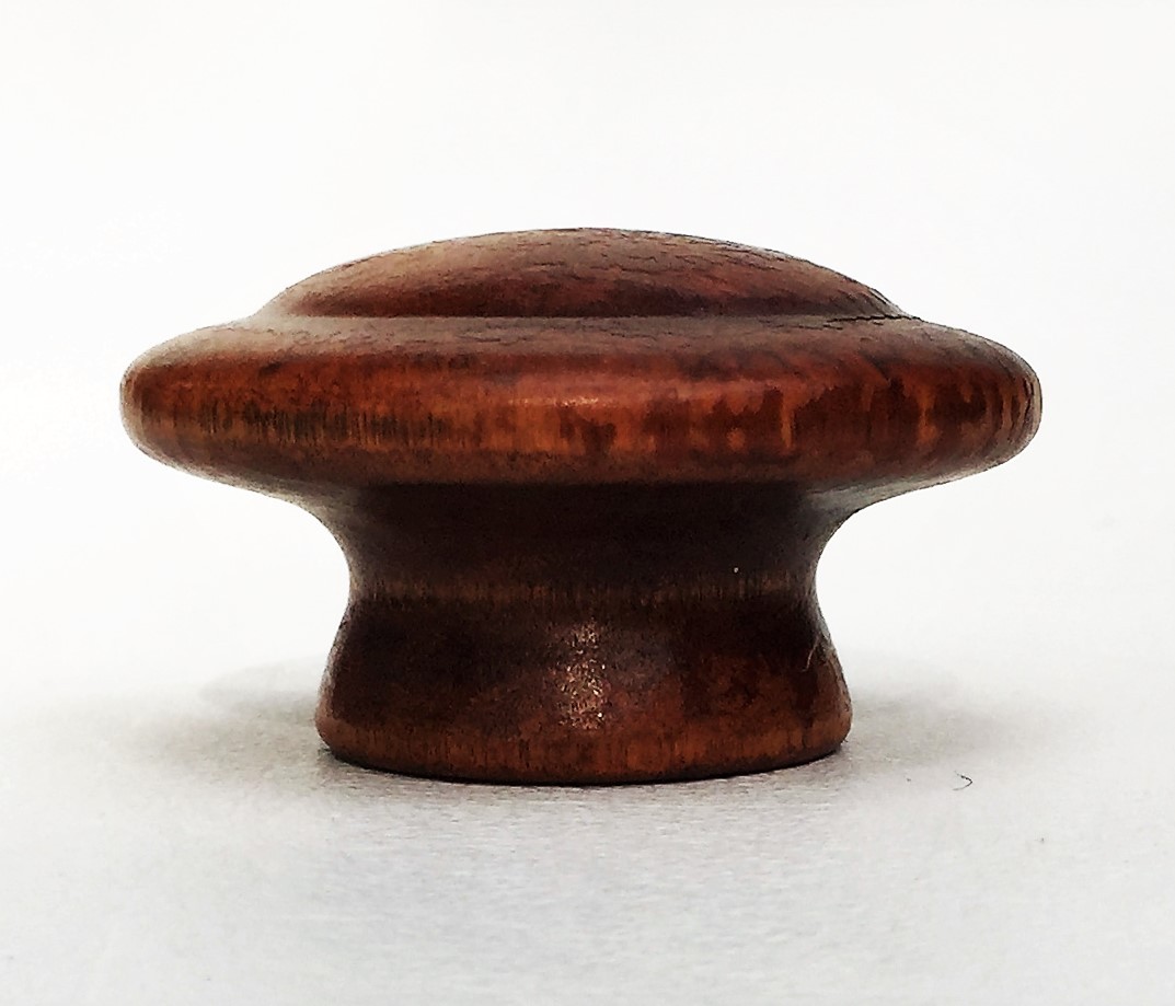 RESTORED Mushroom Maple Cabinet Knob Wood Antique Hardware Colonial Drawer Pull