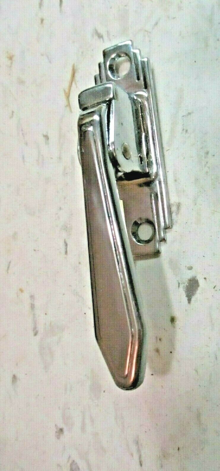 National 707 Stair Stepped 1940 Chrome Mechanical Cabinet Door Pull Latch 1 MCM