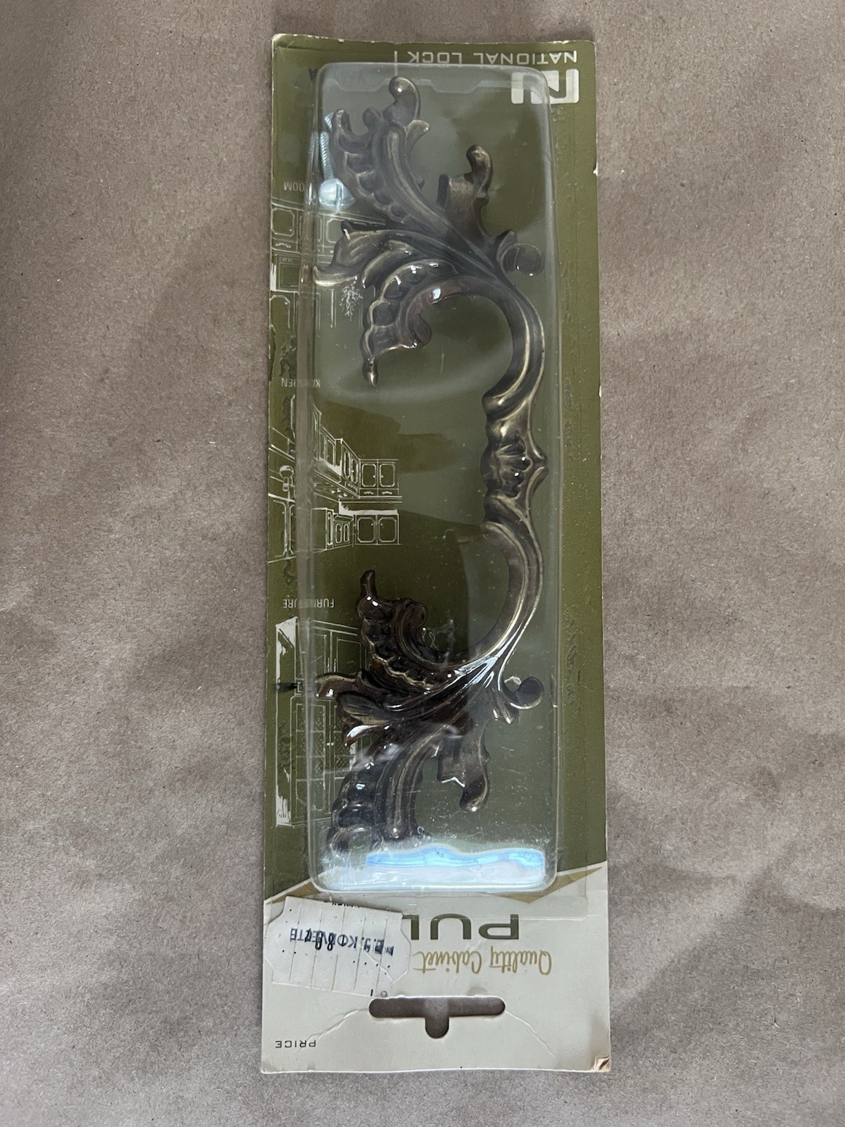 6 Vintage National Lock French Provincial Drawer Pulls NOS Bronze V664-4A