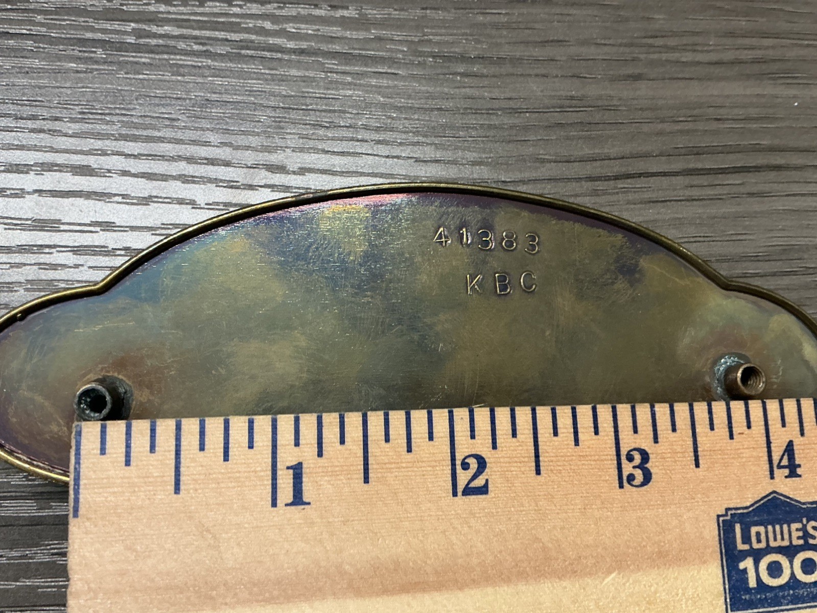 Keeler Brass Co vintage drawer pull N41383 new old stock with screws (58