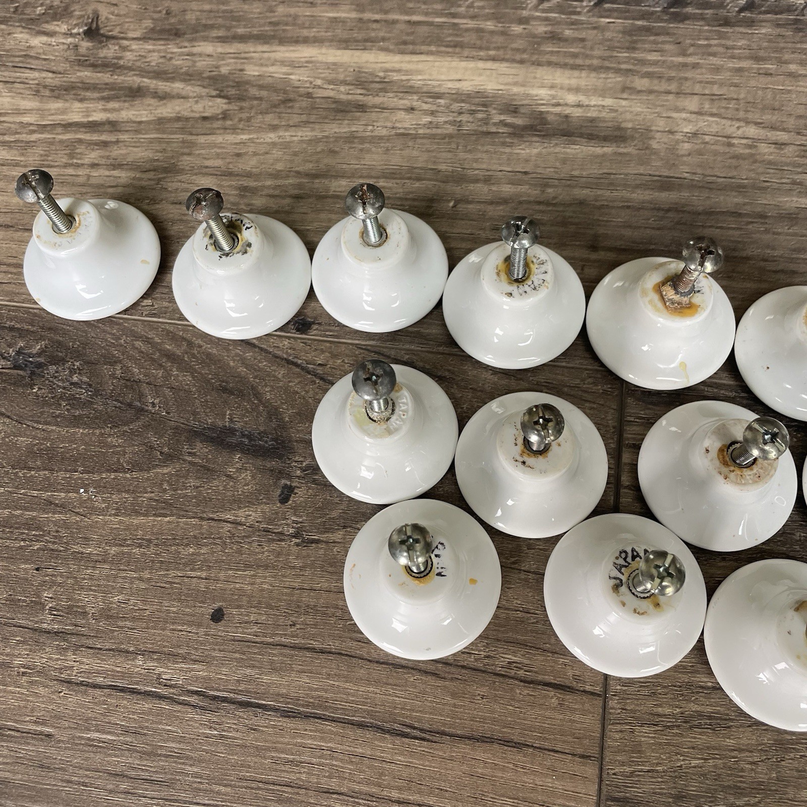 Vintage Lot of 16 Floral (3 Designs) Porcelain Cabinet Knobs Counterpoint Japan