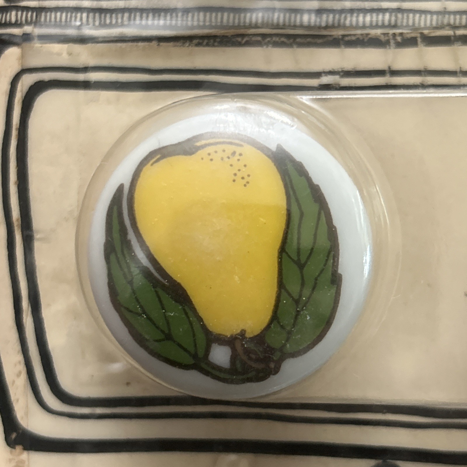 NEW 1970 VANDOR IMPORTS Vintage Porcelain Painted fruit Cabinet Door Pull Knobs