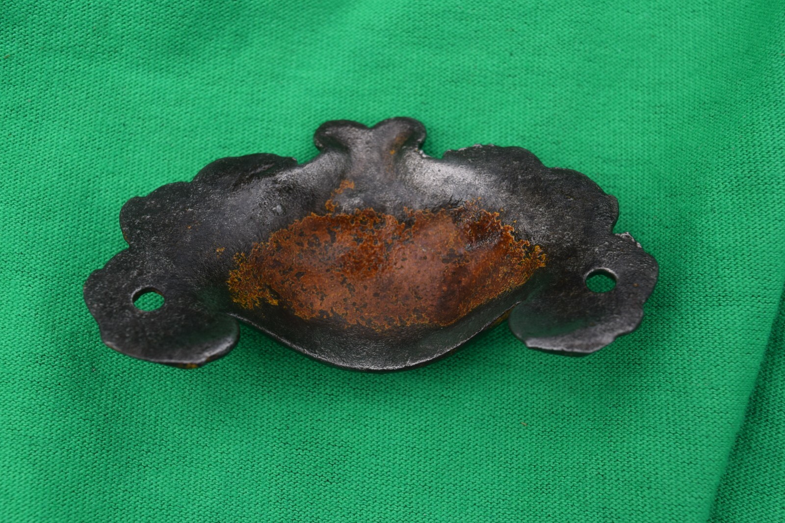 Vintage Ornate Cast IronDrawer Pull Hardware – Floral Leaf & Fruit Design 3″