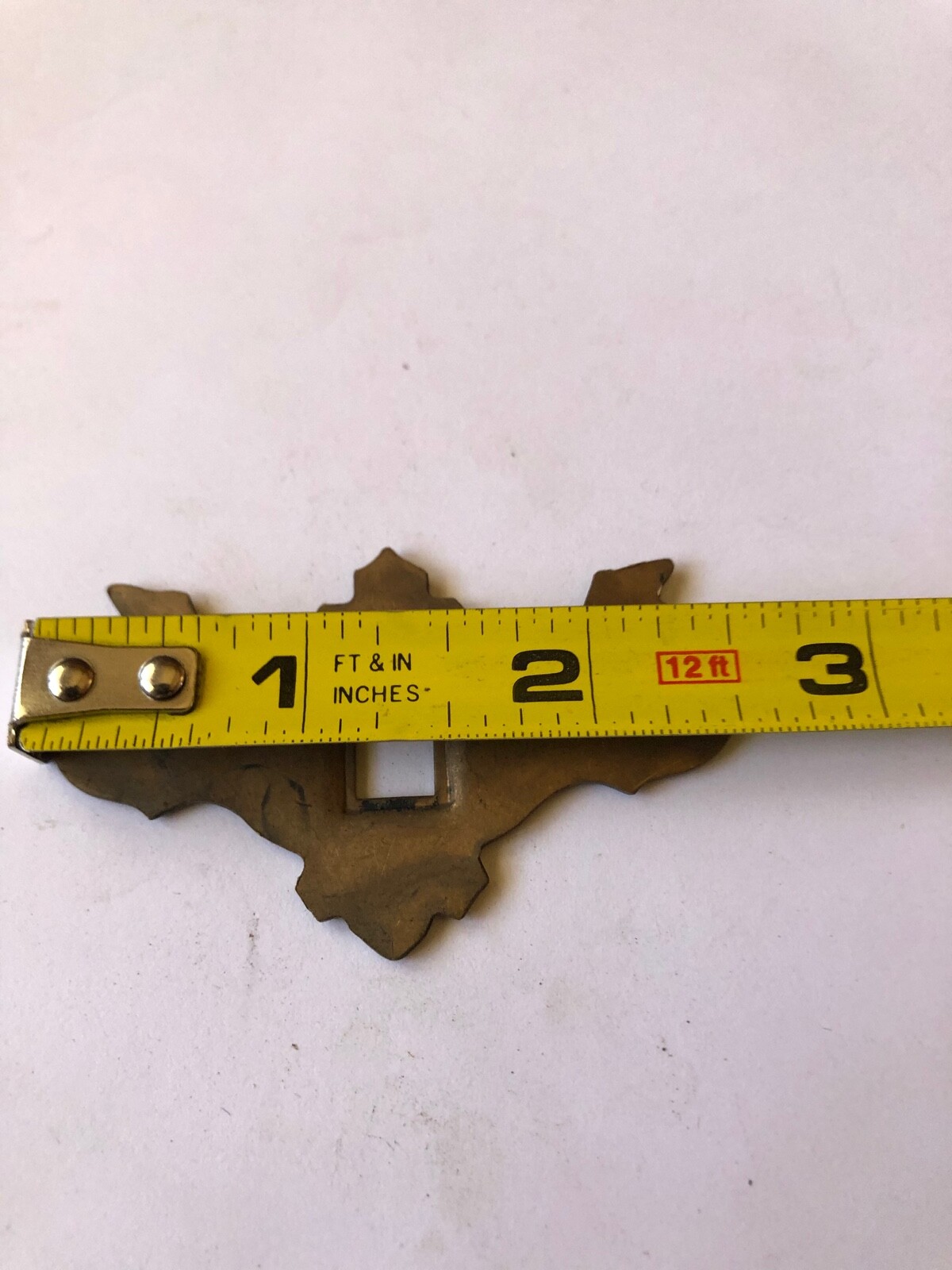 Brass Chippendale Style Escutcheon Dresser Drawer Plate 2.5″ Antique Vintage