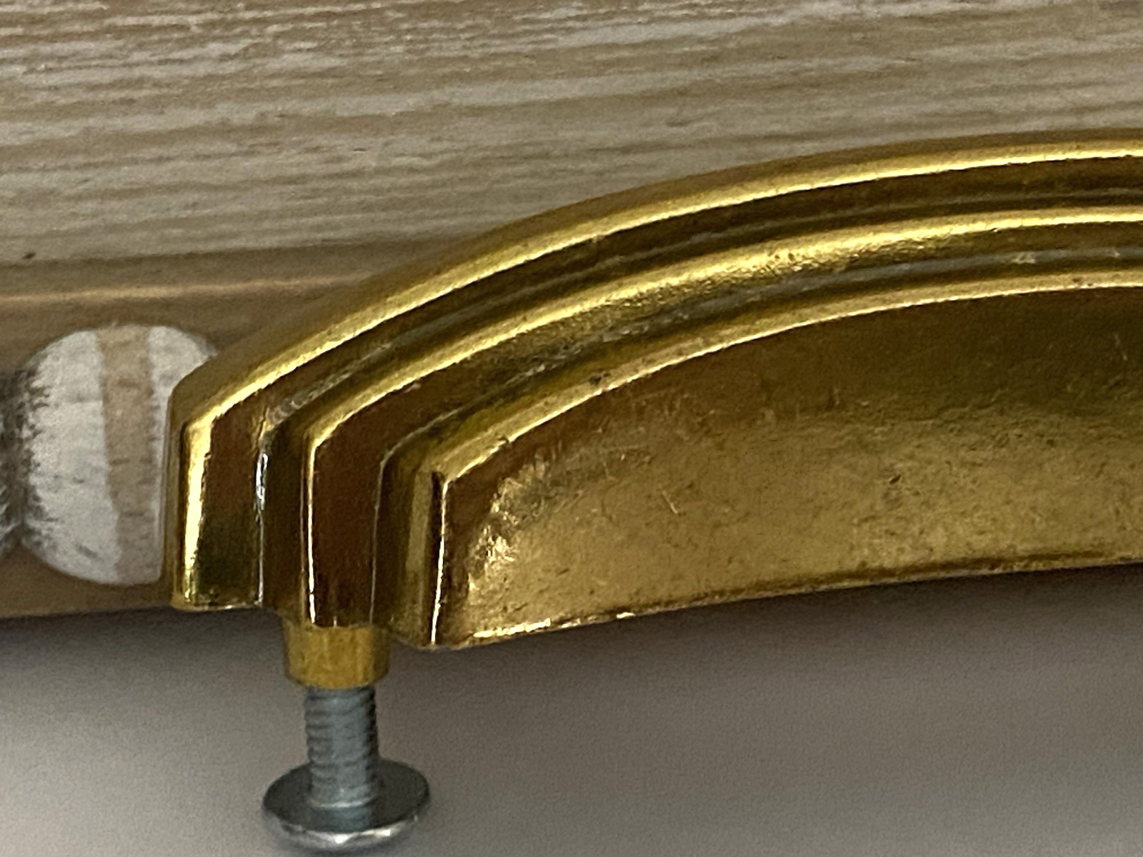 VTG LOT 20 Gold ART DECO Hollywood Regency MCM Waterfall Door Pulls Handles
