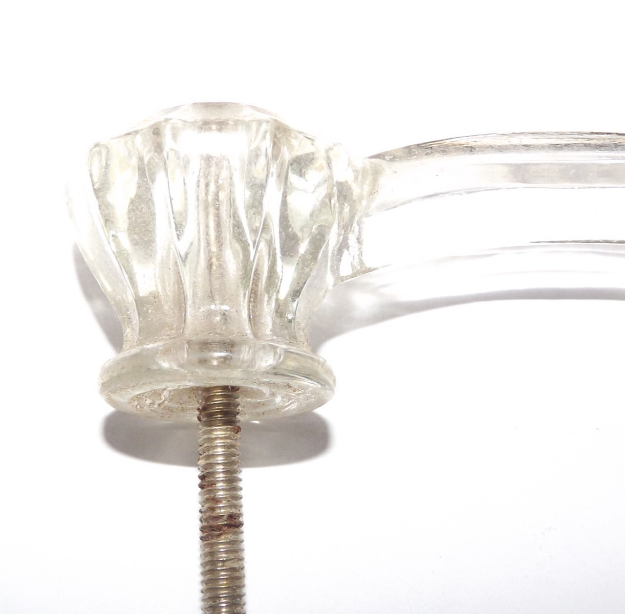 Vintage Lot Set Of 4 Glass Drawer Pulls
