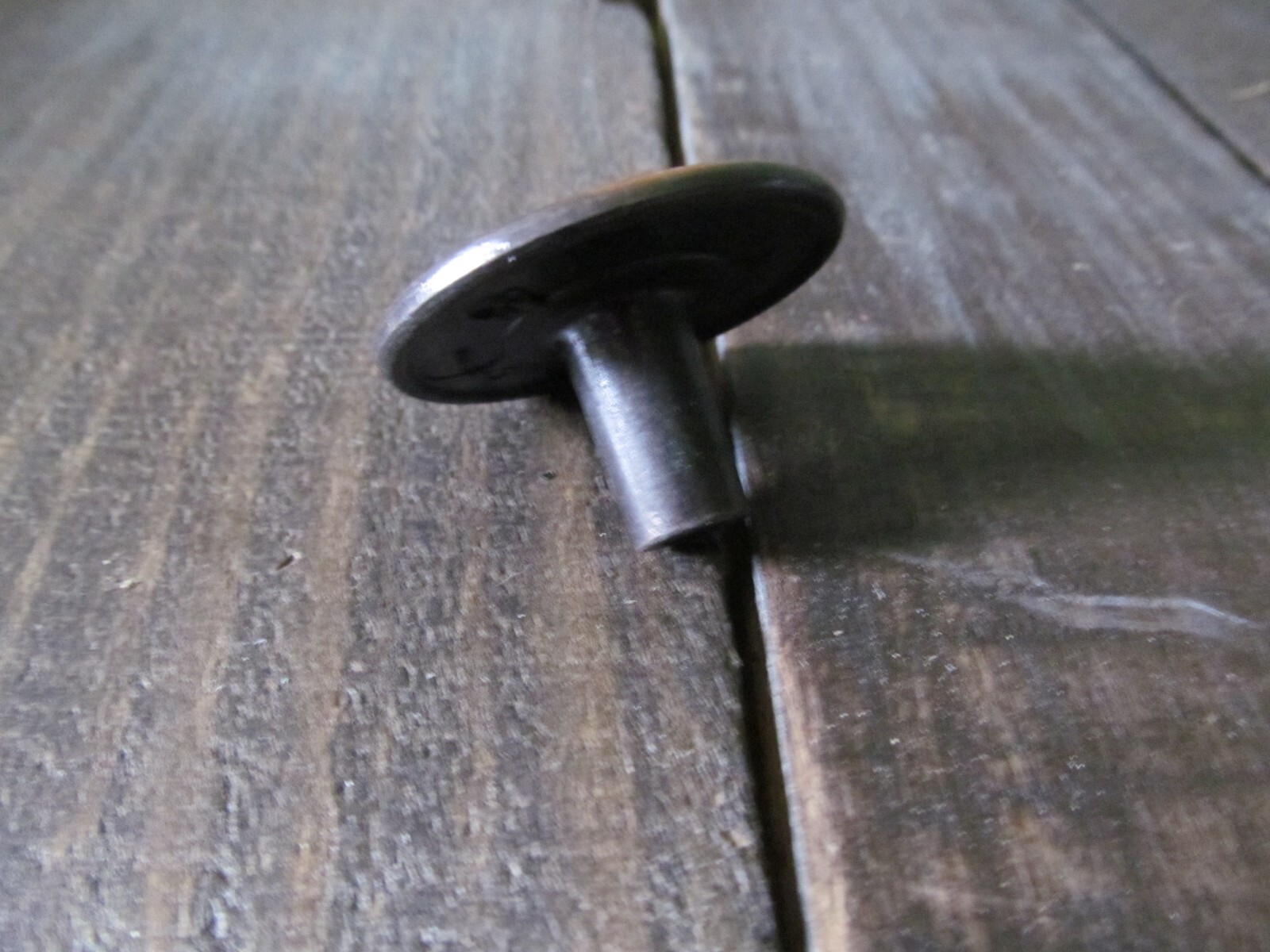 VTG Burnished Copper Tone Knob Cabinet Pull Round 1 1/2″