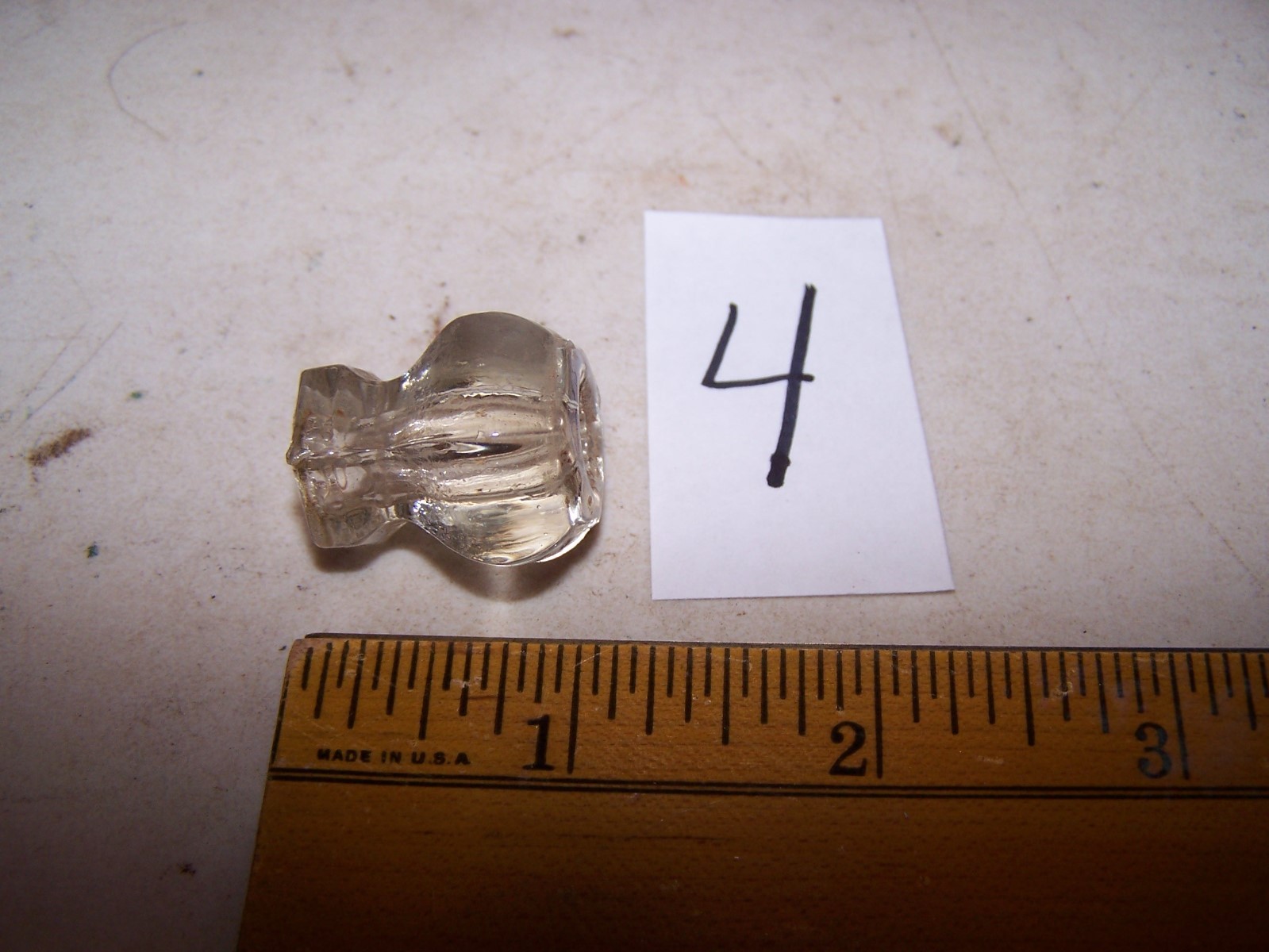 Antique Vintage Glass Knob – Pull – Handle Door / Drawer #4
