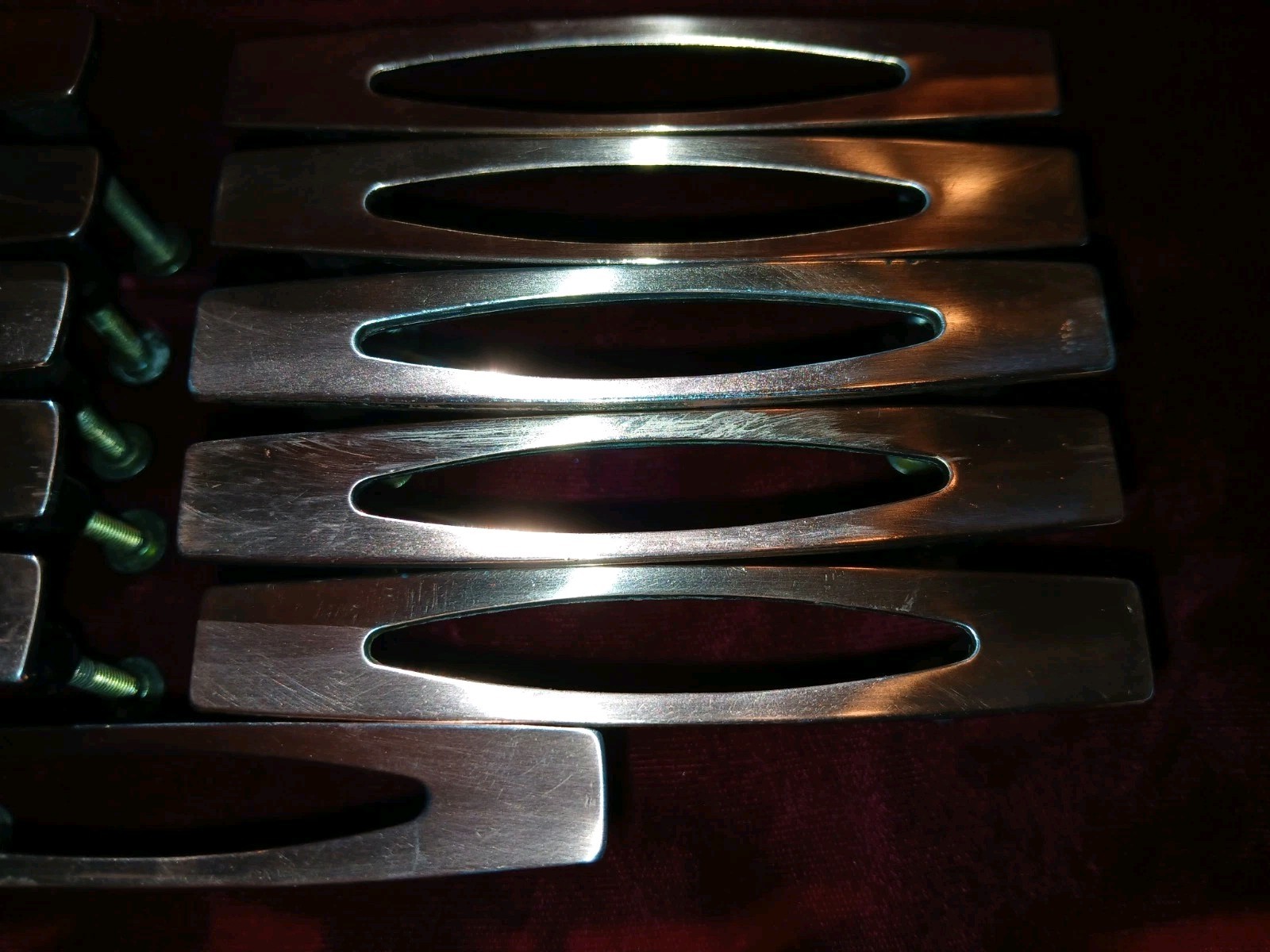 LOT 2 – Eleven MCM AJAX Nordic Modern Copper Drawer Door Pull Handle 3” Center