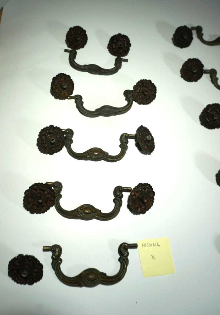 Vintage Keeler Brass Company’s Drop Bail Drawer Pulls Lot K6613 As Is
