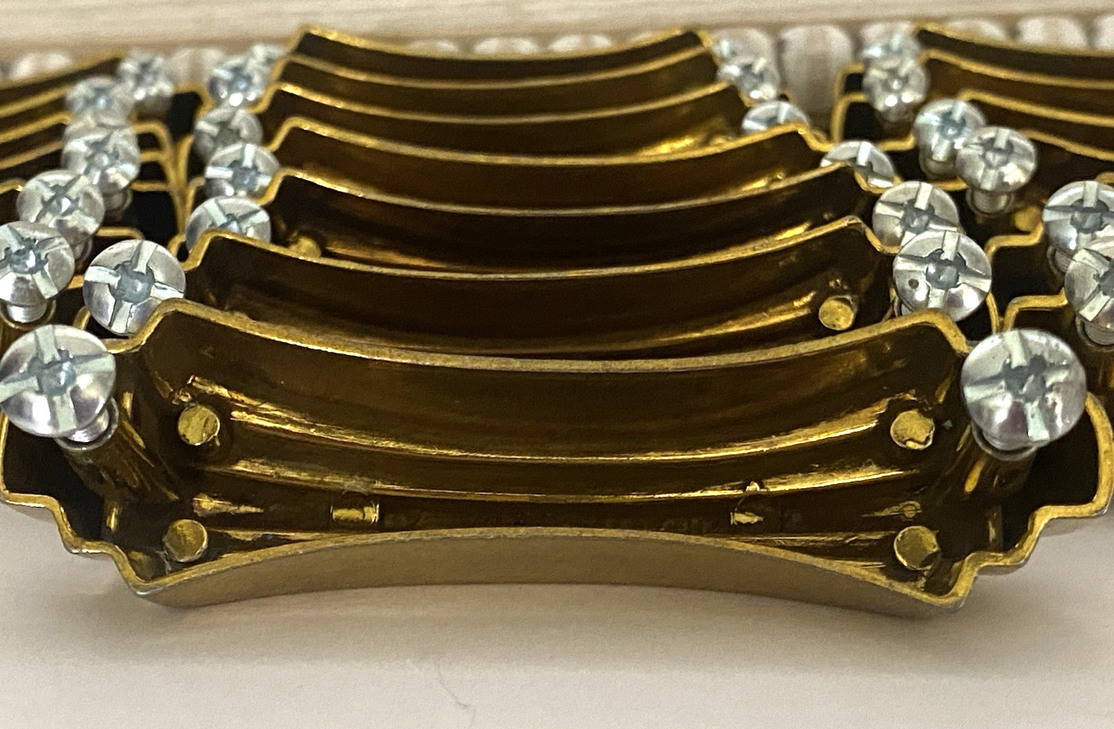 VTG LOT 20 Gold ART DECO Hollywood Regency MCM Waterfall Door Pulls Handles