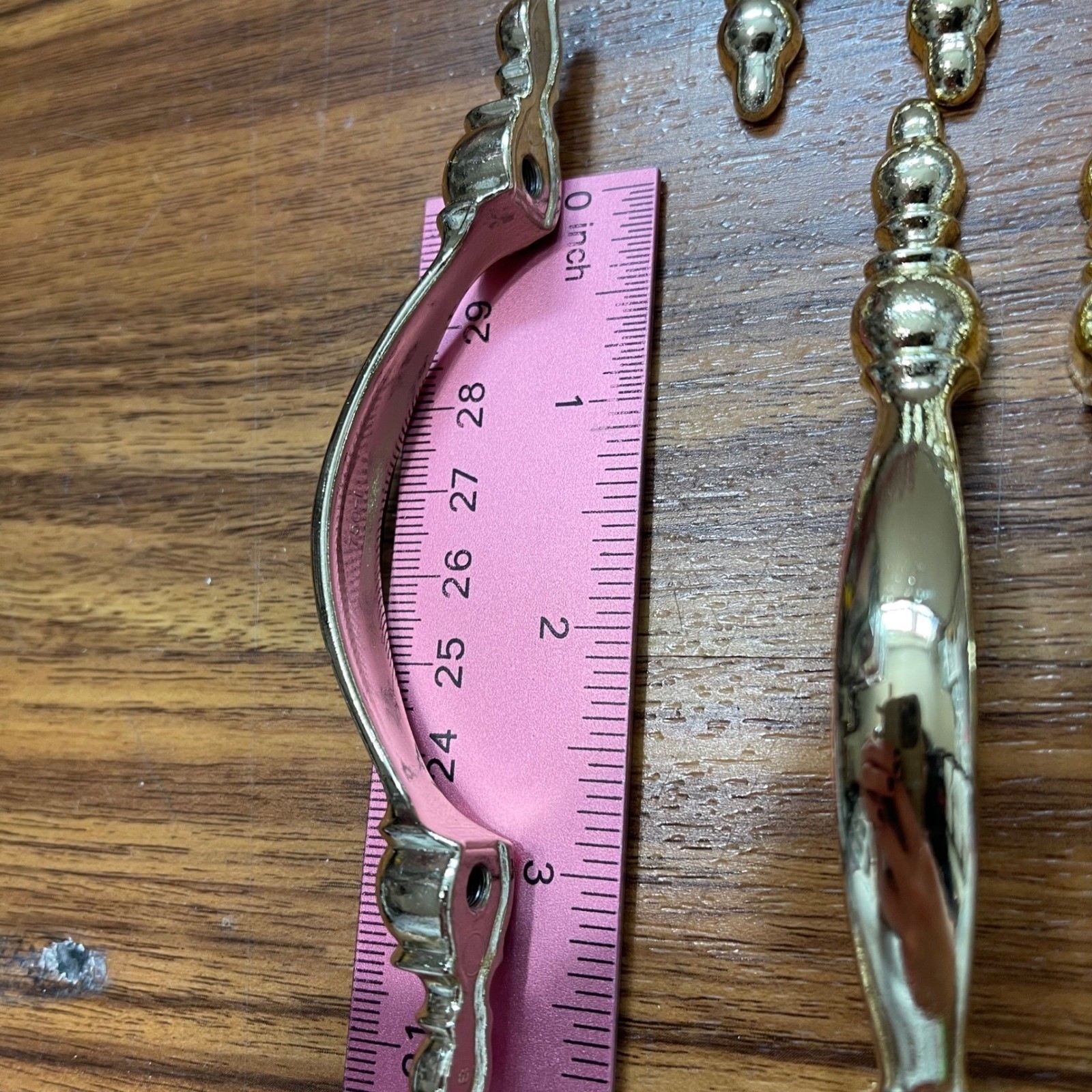23 VTG Amerock Drawer Pulls 3″ Bore Lot Satin Nickel Gold Avante Cabinet