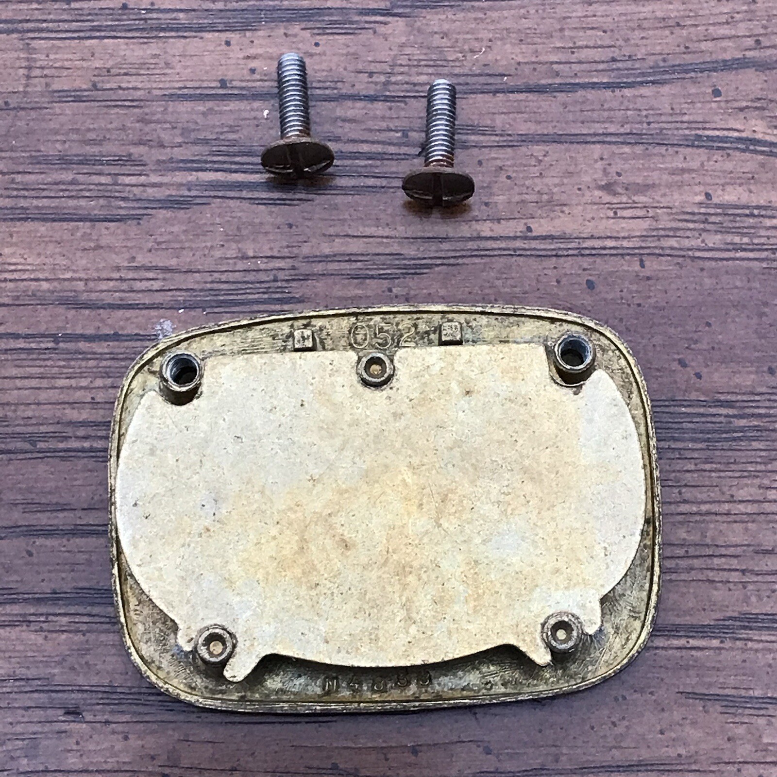 Drexel Oxford Square Drawer Pull Brass Bail Vintage Handle For Campaign Dresser
