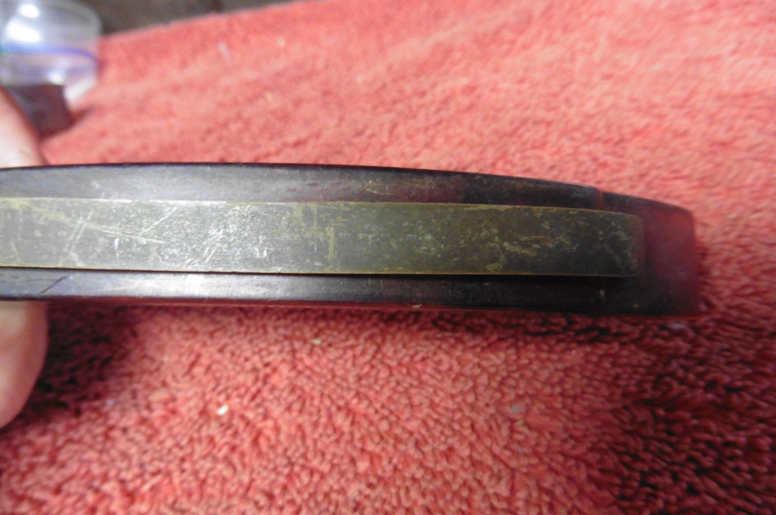 1 Vtg Drawer door cabinet pull Handle Bakelite