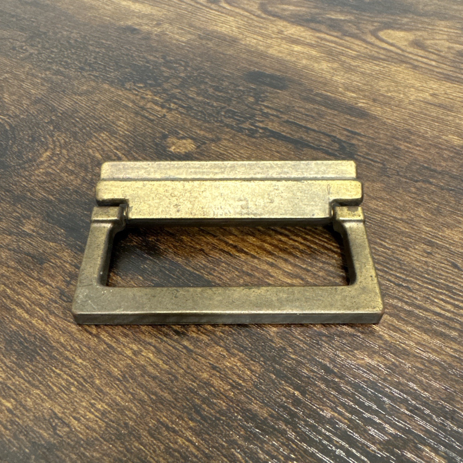 Drexel Woodbriar Drawer Pull Rectangle Brass Vintage Bail Dresser Hardware