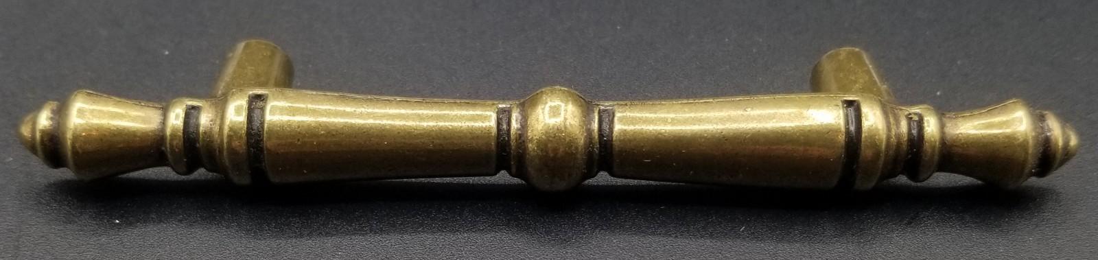 Set of 22 Vintage Amerock Brass Drawer Cabinet Pulls Handles Pat #D244421