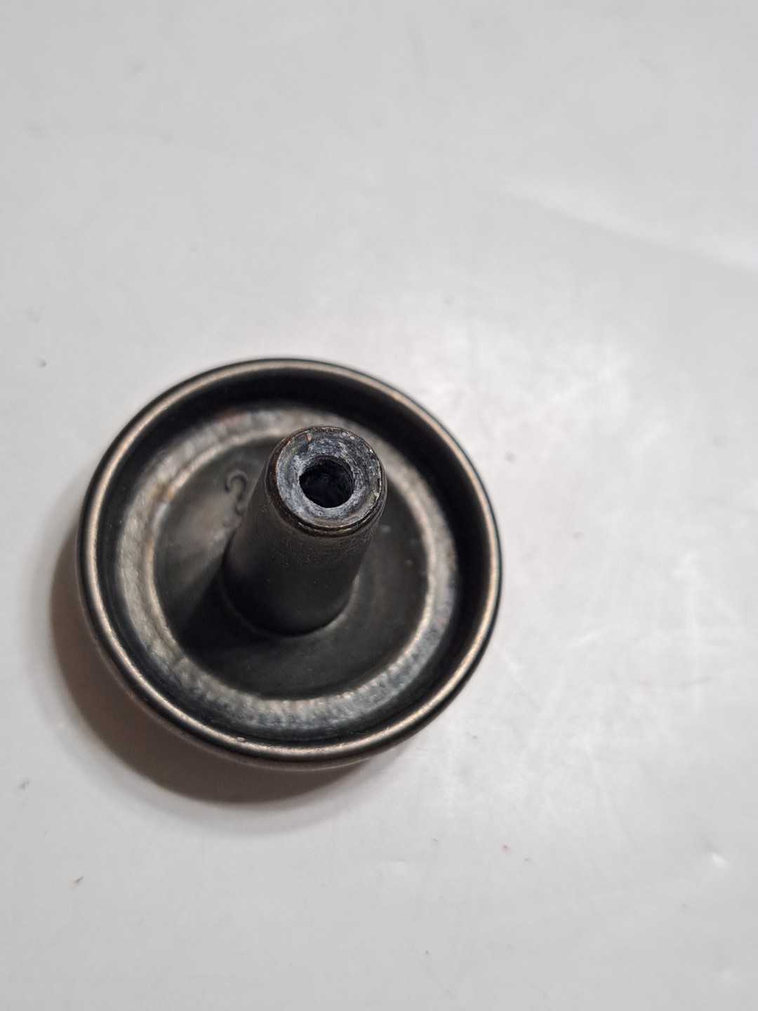 Rustic Bronze Color Pull Knob With Gold Tone/Silver Backplate