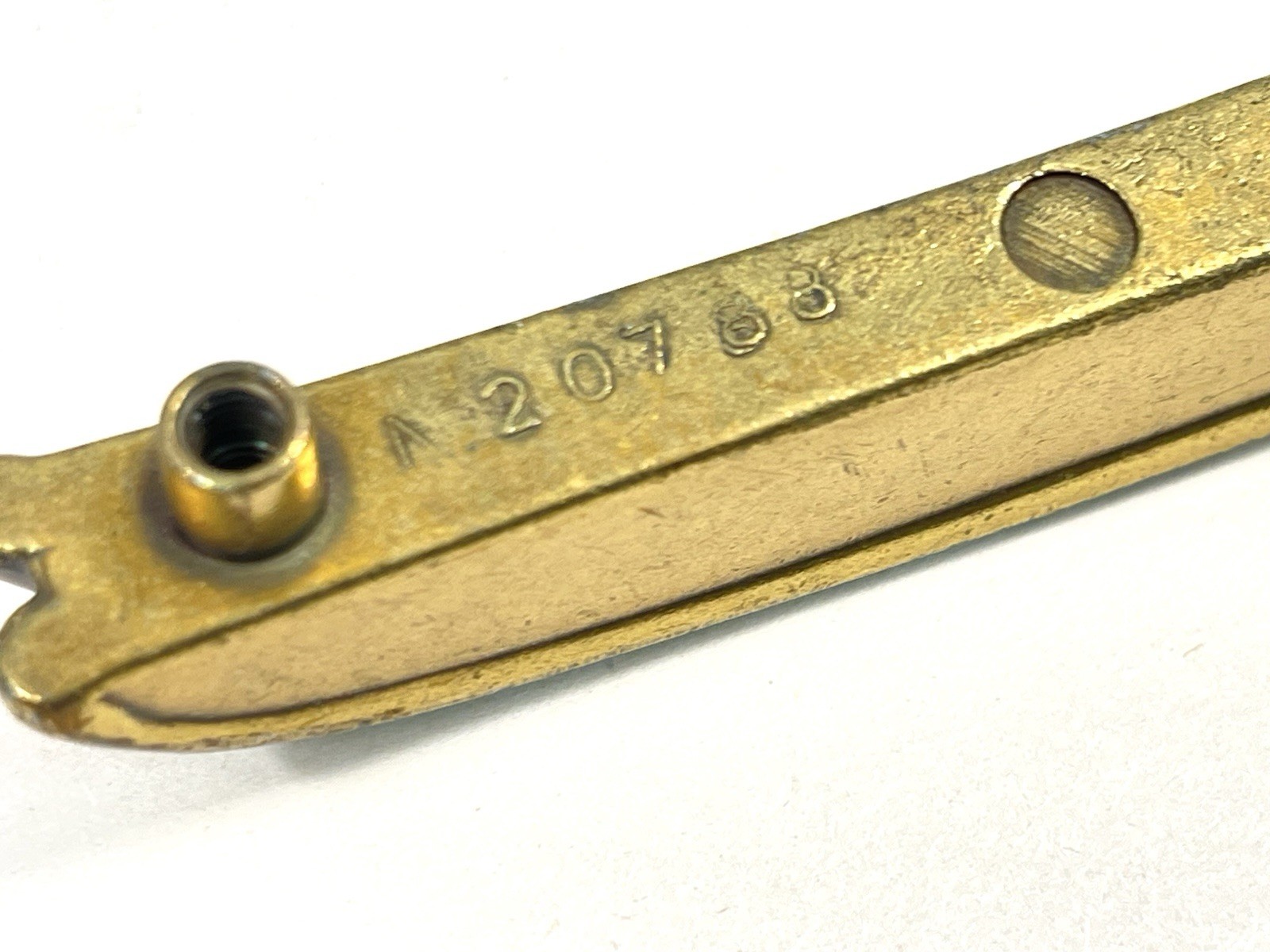 KBC Keeler Brass Co Vintage Drawer Pull Fixed Handle MCM 3″ OCB lot#7468