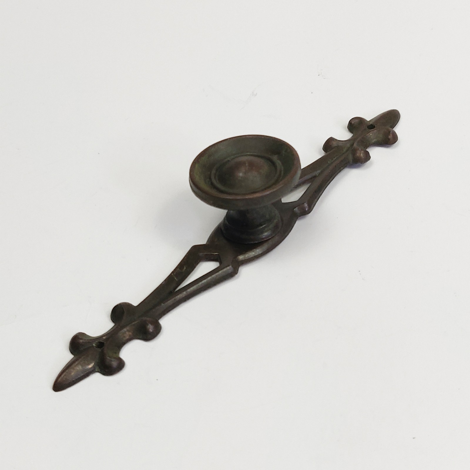 Vintage Brass Backplate & Doorknob Pull for Cabinet Drawer Canada SP122A