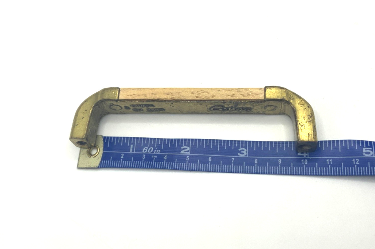 Vintage 1960’s/1970’s Distressed White Washed Wood Furniture Handles, Cupboard