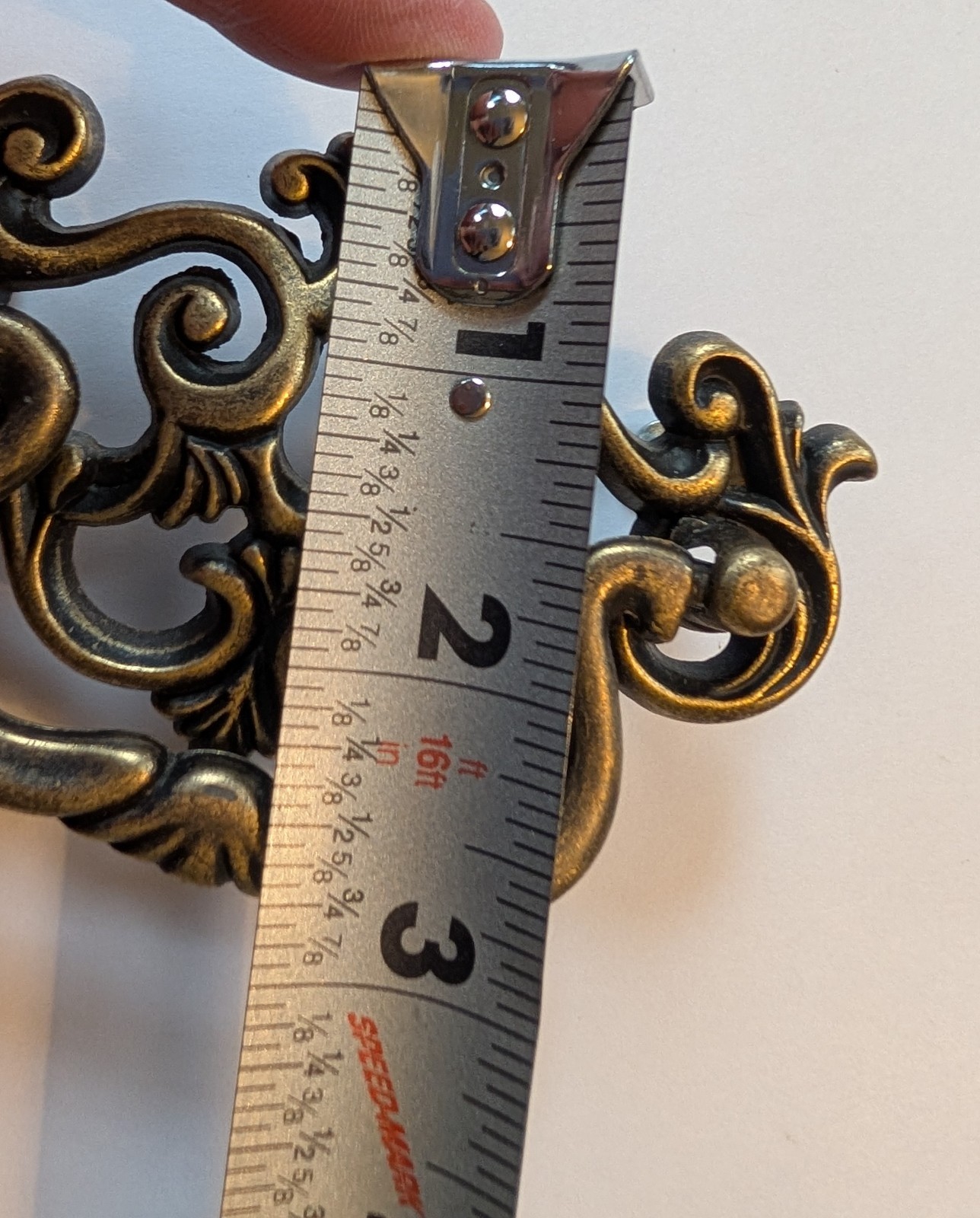 5 VTG BRASS 4″ DROP BAIL DRAWER PULLS 1995 WITH ⅝” SCREWS