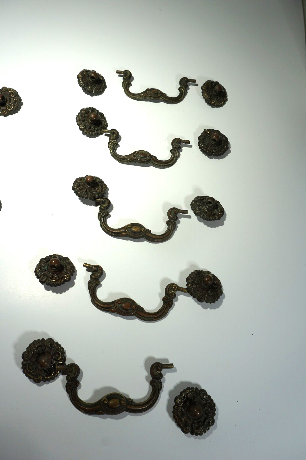 Vintage Keeler Brass Company’s Drop Bail Drawer Pulls Lot K6613 As Is