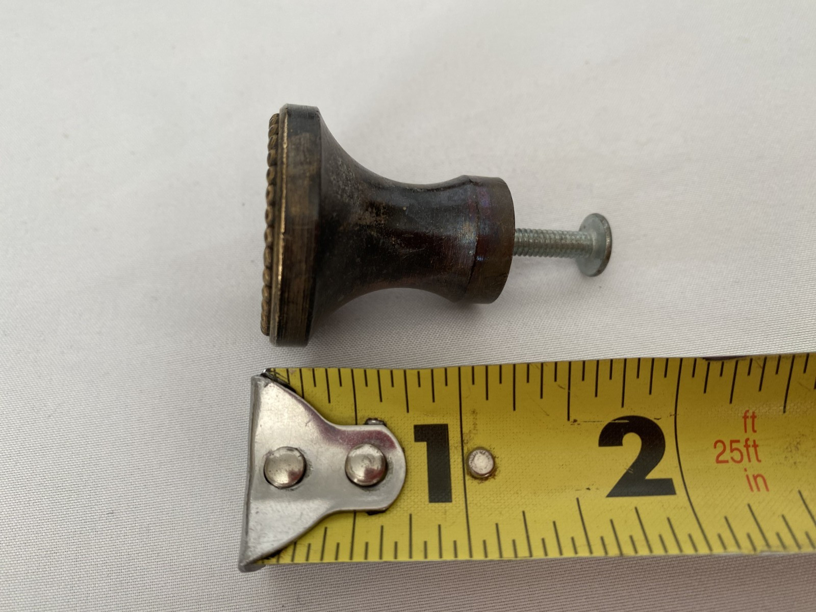 23 Vintage Solid Brass Cabinet Knobs Beaded Design Copper Finish Drawer Pulls