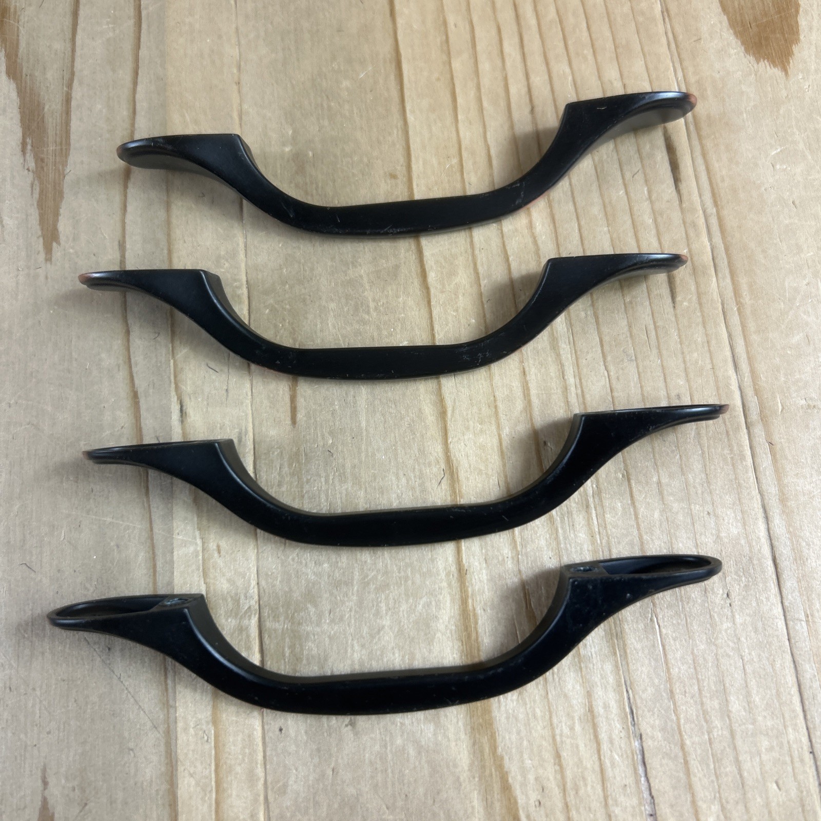 Vintage Drawer Pulls Set Of 8 Black Copper Rub Nickel 5” With New Screws