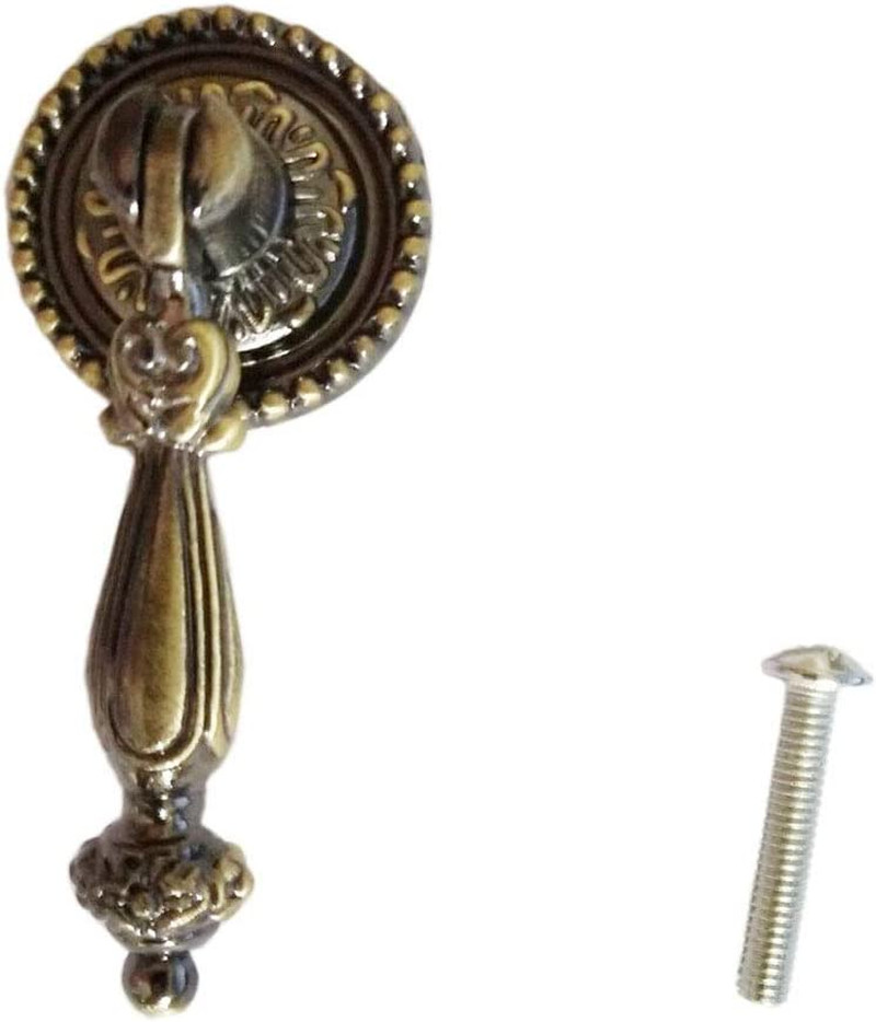 4 Pack Antique Style Bronze Metal Drawer Tear Drop Cabinet Decorative Pull Ha…
