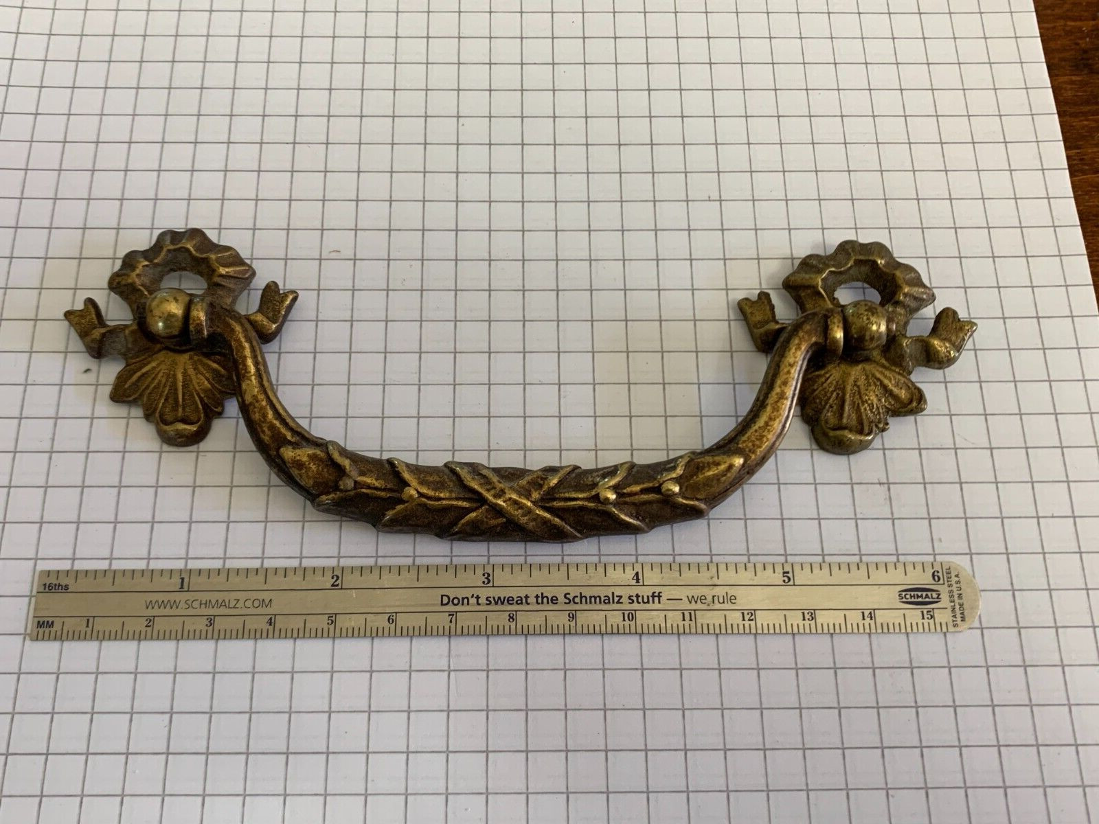 Drexel Heritage Cast Brass 4 3/4 in c-c Drawer Pull N3779 & N3780 FREE SHIPPING