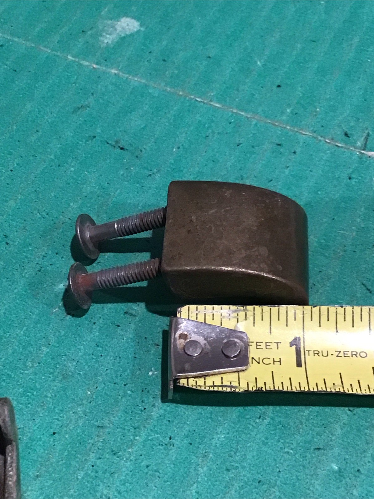 6 Pcs MCM Vintage Keeler Brass K-7888 Ring Finger Pulls Handles Cabinet Drawer