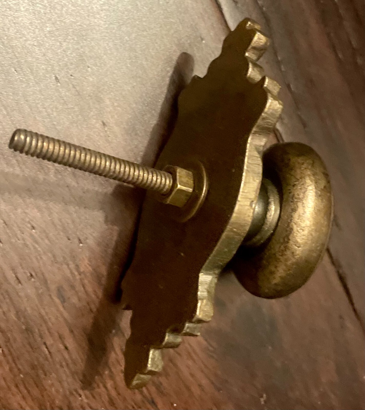 Antique Heavy Brass Drawer Pull Hardware Handle Cabinet Door Knob with backplate
