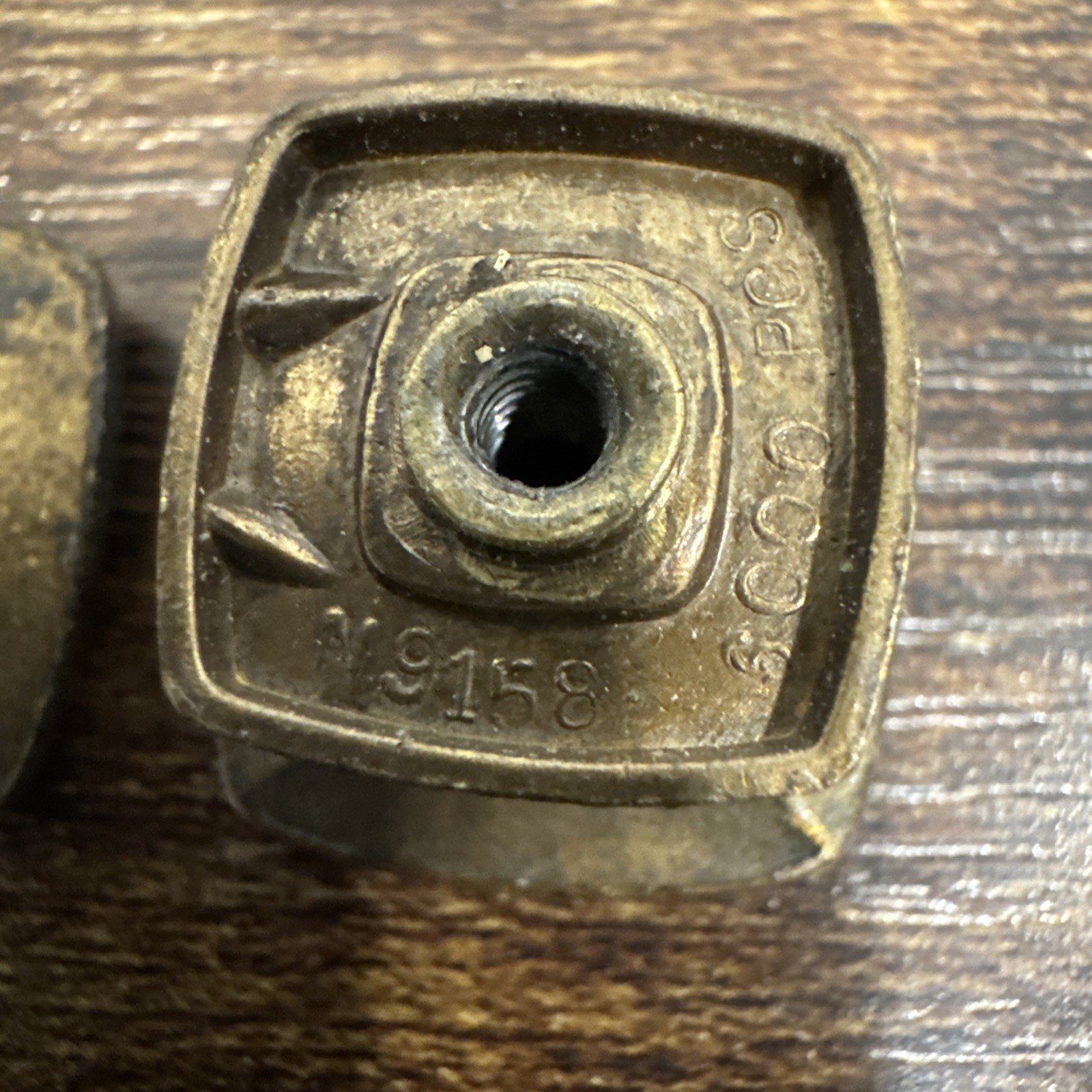 Drexel Newport Drawer Knobs 2 Brass Handles Vintage Hardware Dresser Pulls