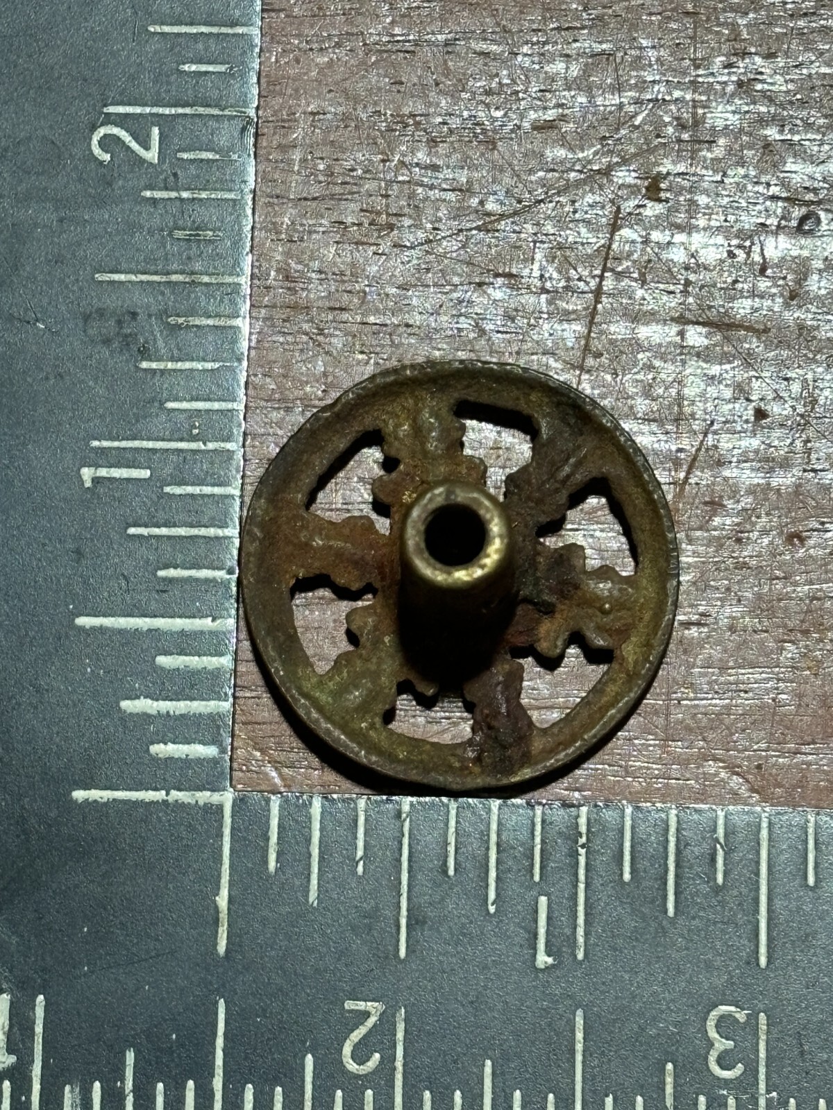 Vintage Antique Ornate Round Cabinet Knob Drawer Pull 1 1/4 inch