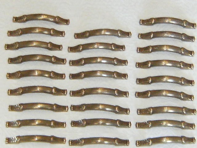 Solid brass vintage drawer pulls cabinet door handels polished and very nice