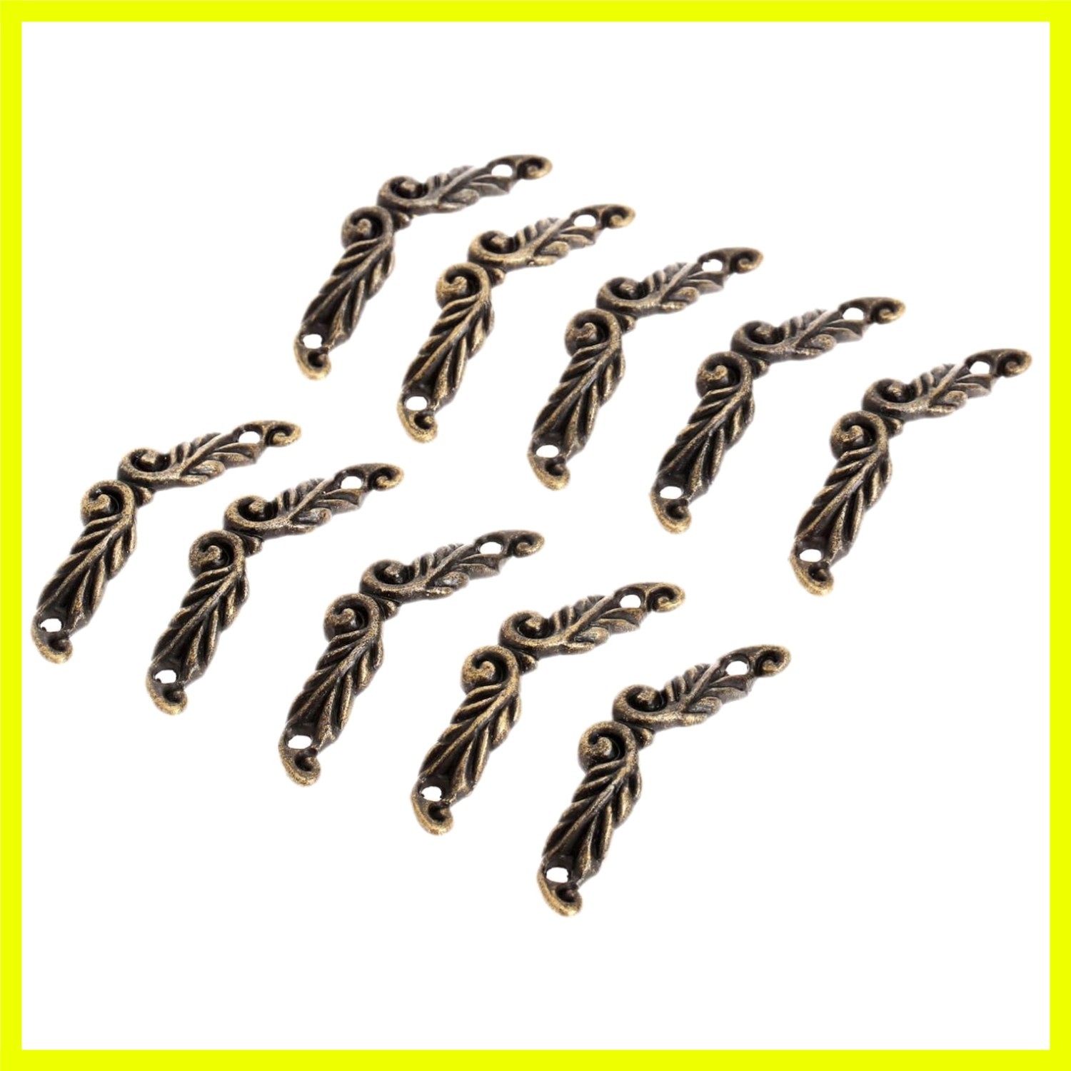 Vintage Decorative Cabinet Pulls | 10Pcs Antique Bronze Handles for Furniture