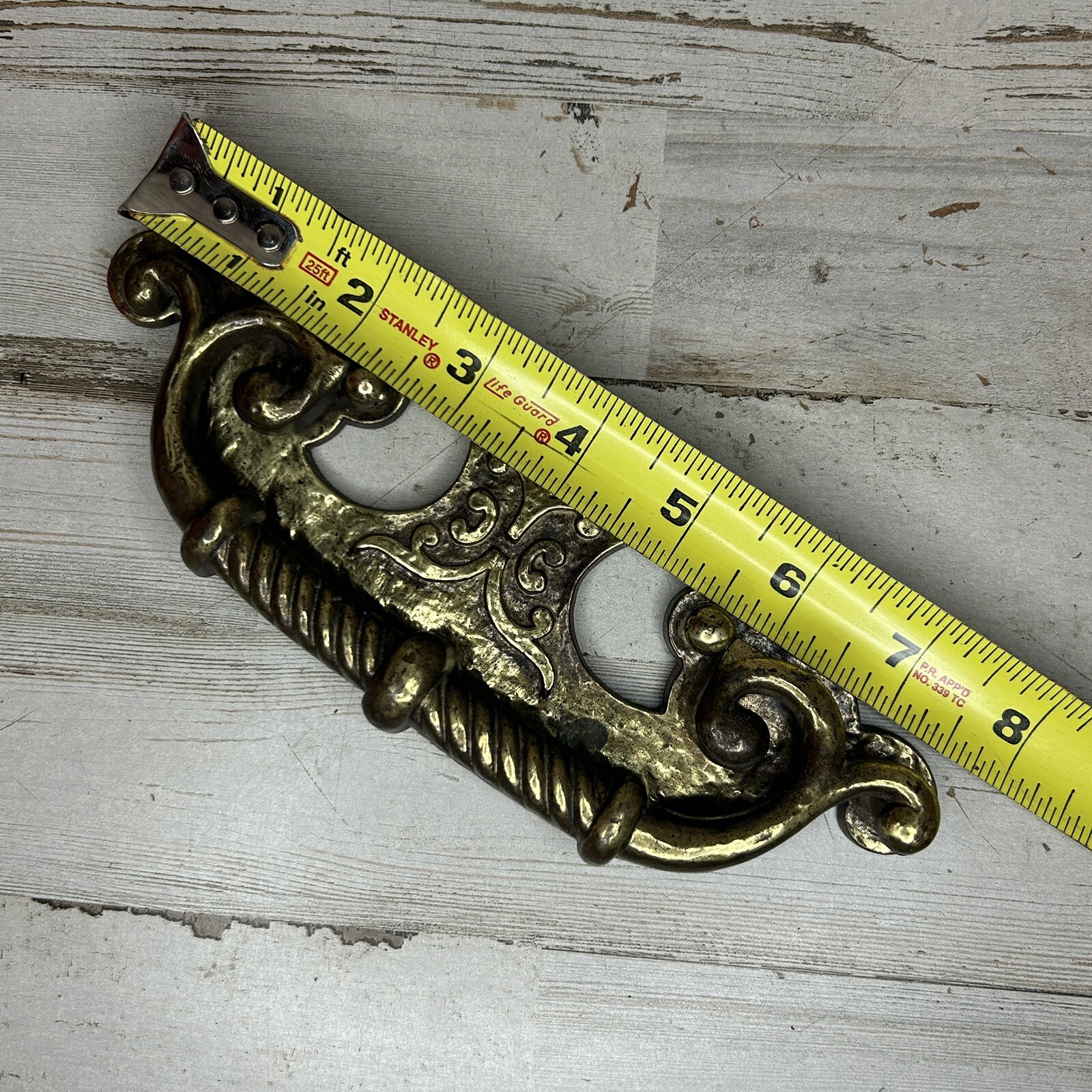 Vintage Large KBC 150 Keeler Brass Co Center Handle Drawer Cabinet Pull
