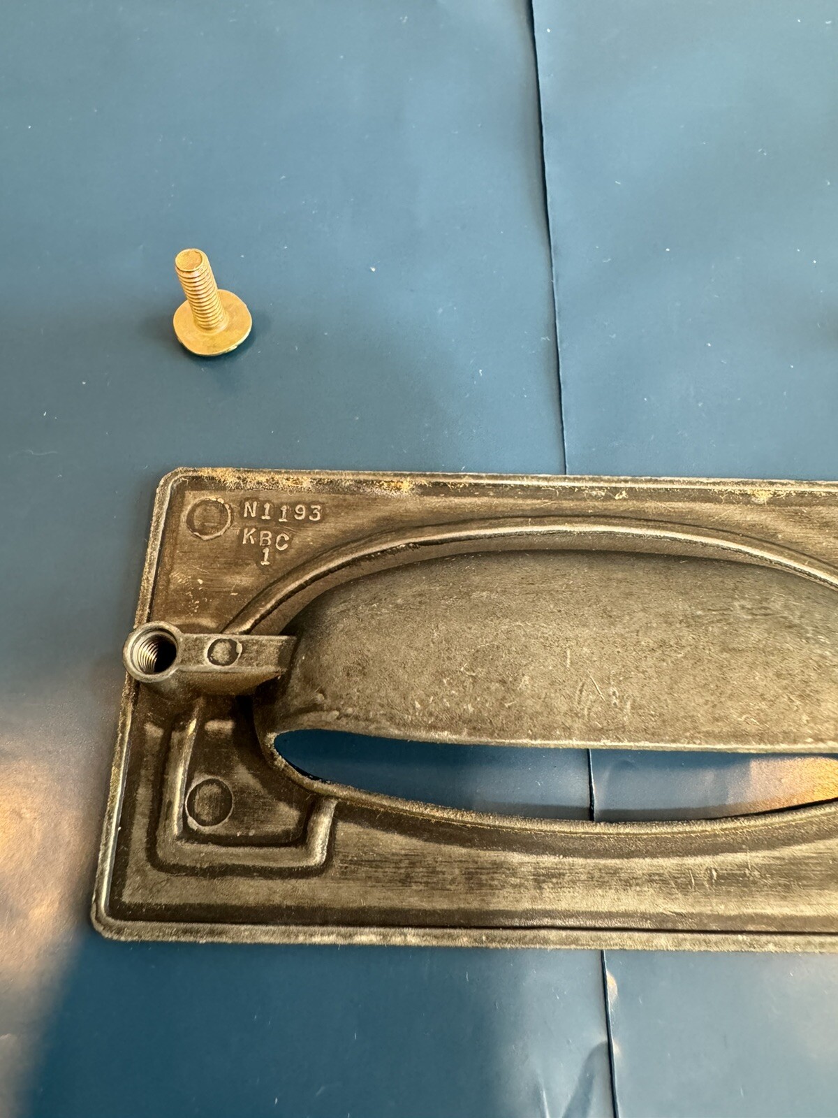 Drexel New Generation Drawer Pull Black Campaign Vintage Mid Century Hardware