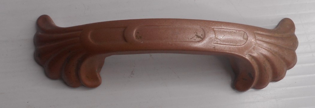 Vintage Art Deco Waterfall Metal Drawer Handles Pulls 5-5/8″W, 4-1/4″ on center