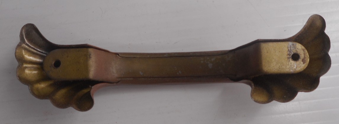 Vintage Art Deco Waterfall Metal Drawer Handles Pulls 5-5/8″W, 4-1/4″ on center