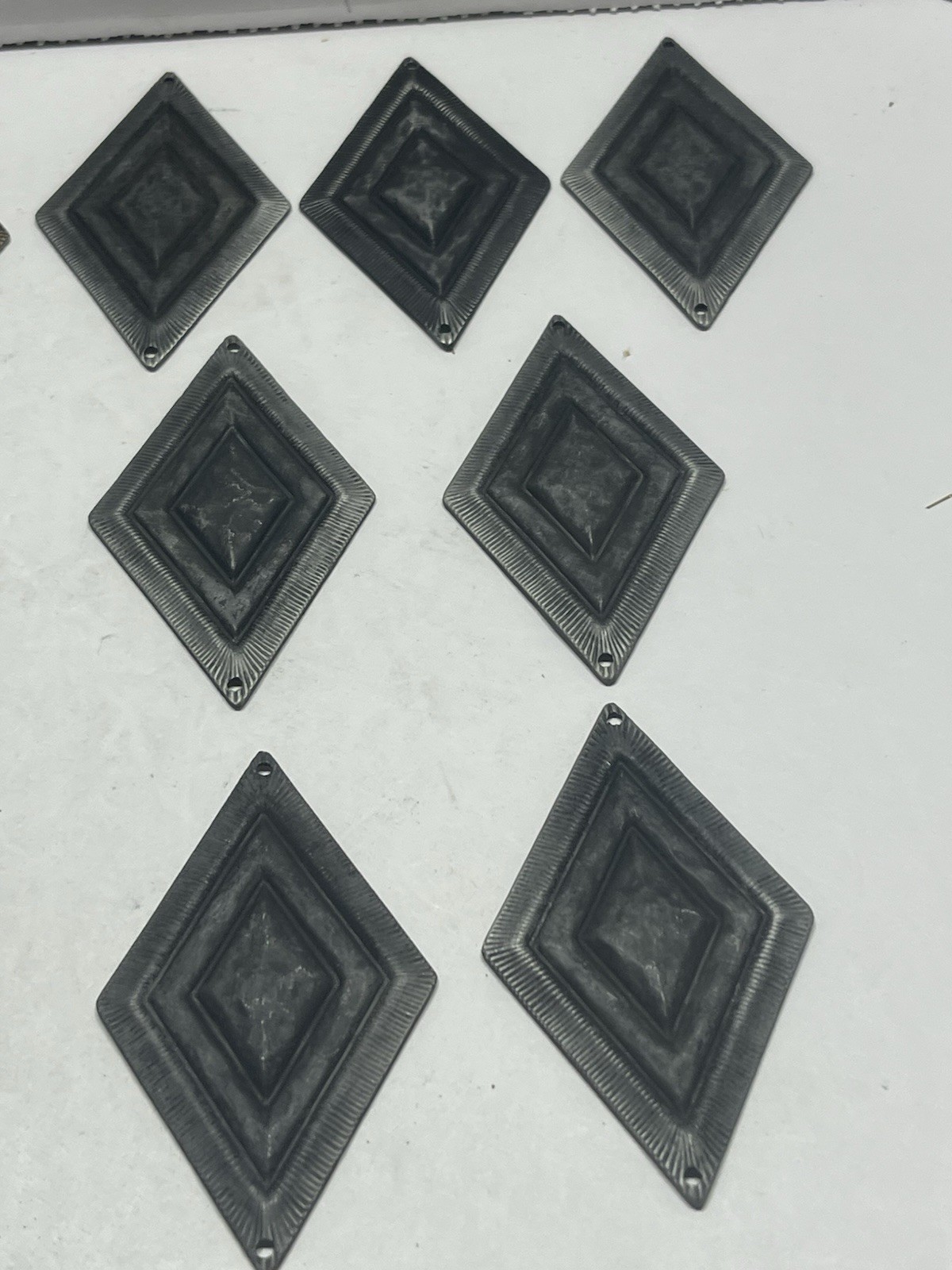 VTG. Lot (13) NOS KBC Decorative Diamond Bronze,Gray, Dark Gray Accent Hardware