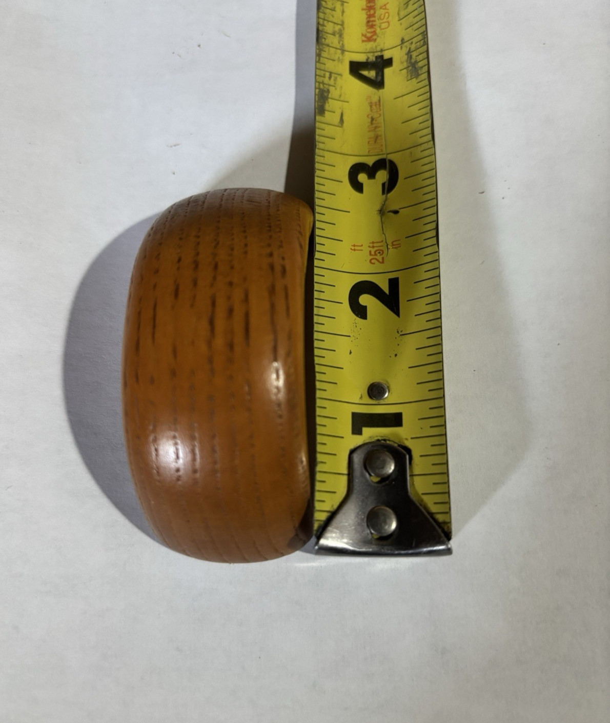 LOT OF 6 HALF CIRCLE WOOD DRAWER PULLS WITH SCREWS & MOUNTING INSTRUCTIONS