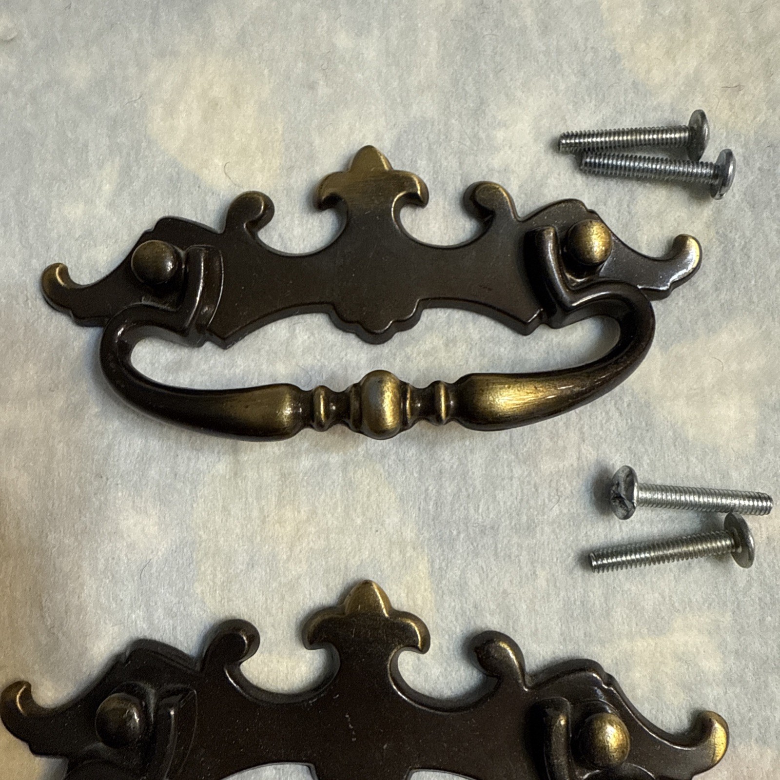 3 Vintage Amerock 152-1 Batwing Drawer Pull Handles 4.75” Long