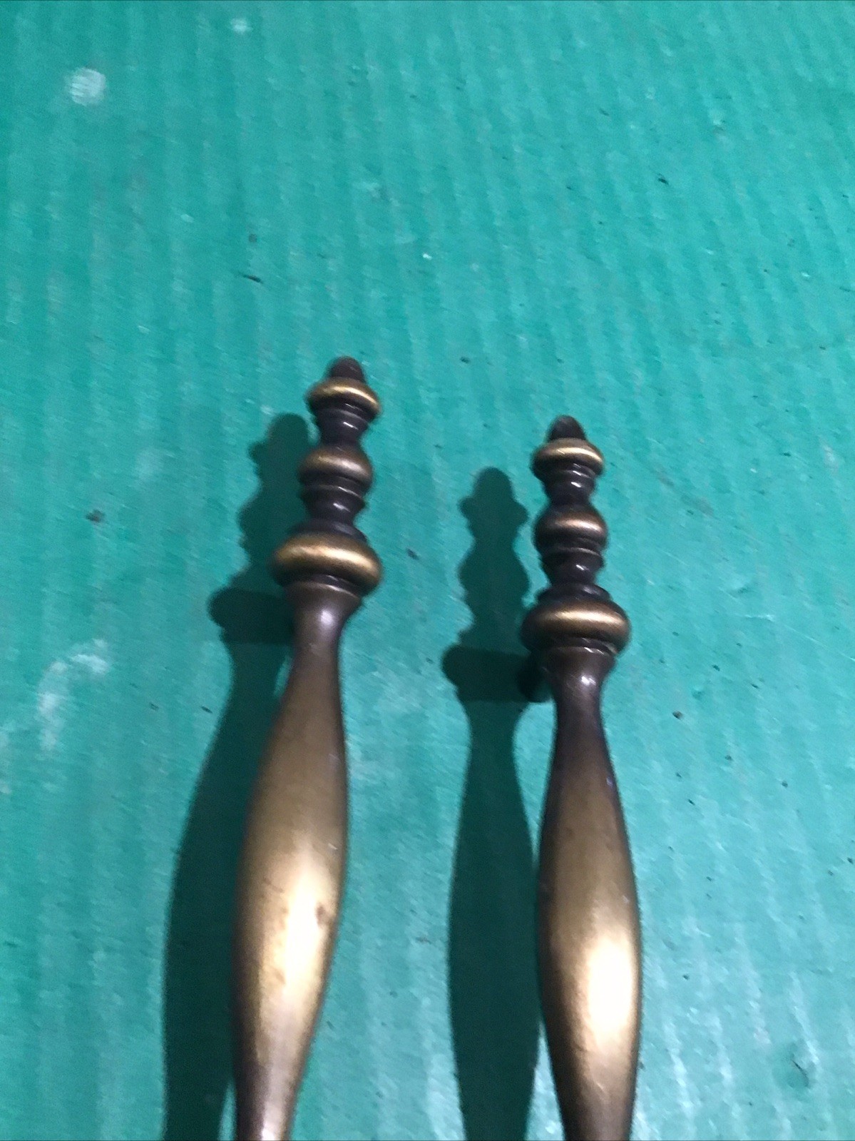 (2) Amerock Colonnade 1968 Drawer Pull Handle 150-1 Antique English Brass 3″ COC