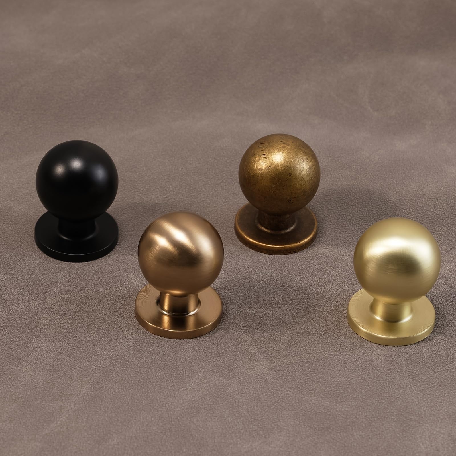 10 Pack Vintage Antique Brass Cabinet Handles & Knobs – Zinc Alloy Drawer Hardwa