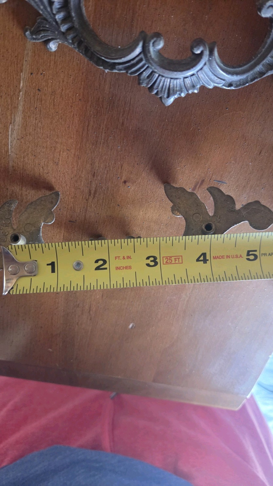 Set of 4 French Provential Drawer Pulls 4″ c-c