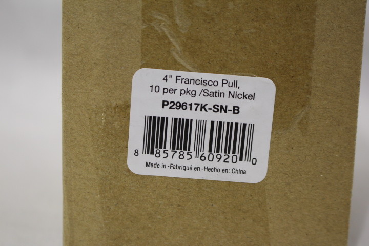 Lot of 8 NEW 5″ Francisco Pull Satin Nickel Drawer Pulls Handles w/Screws